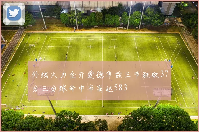 外线火力全开爱德华兹三节狂砍37分三分球命中率高达583